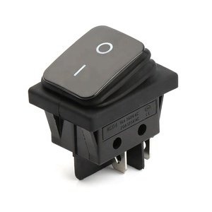 Không thấm nước thuyền Rocker chuyển 250VAC 16A 2 vị trí trên Off <span class=keywords><strong>4</strong></span> pin kcd4 không thấm nước Rocker Thiết bị chuyển mạch - Product Image 1