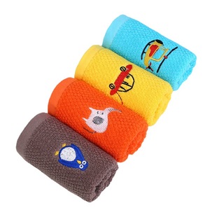 Pure Cotton Embroidered Children's Towel 25x50 Cm Cartoon Design For Kids Home Use Customizable Logo - Product Image 5