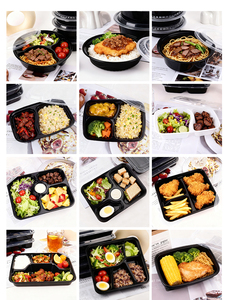 Pp cấp thực phẩm chất liệu không khí chặt chẽ nhà hàng bao bì thực phẩm bị rò rỉ bằng chứng <span class=keywords><strong>5</strong></span> ngăn Bento Hộp Ăn Trưa với bìa - Product Image 5