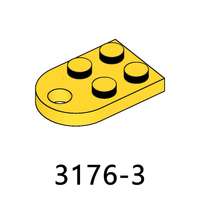 100 г/упаковка, №3176, Модифицированная пластина 2x3 с отверстием, строительные блоки, фигурки, кирпичики, совместимые с основными брендами, пластиковые игрушки