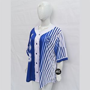 Personalizado cuello en V griego sublimación satén transpirable ligero Vintage Casual camisa juvenil - Product Image 2