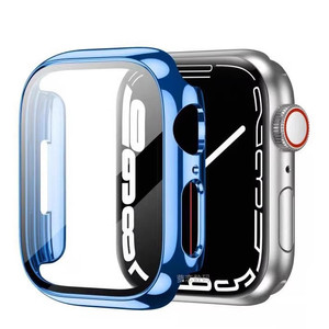 Coque PC antichoc à armure galvanisée pour <span class=keywords><strong>Apple</strong></span> <span class=keywords><strong>Watch</strong></span> 10 <span class=keywords><strong>8</strong></span> 7 6 IWatch <span class=keywords><strong>Bumper</strong></span> Couvercle en verre trempé Tailles 40/44 41/44 42/46 49mm - Product Image 5