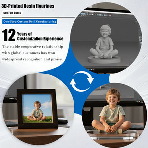 Tượng nhỏ 3D in kỹ thuật số, sống động như thật, từ ảnh của bạn, chất liệu nhựa cao cấp, đế màu đậm, quà lưu niệm tùy chỉnh, thương hiệu OI. - Product Image 3