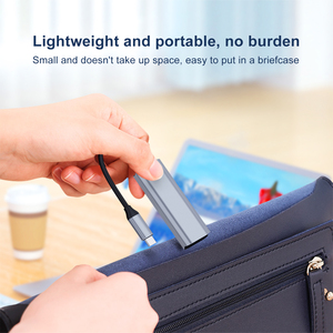 Mini 3 Port Type <strong>C</strong> Docking Station 3-in-1 High Speed <strong>USB</strong> 3.0 HDTV PD Charging Hub Aluminum <strong>Adapter</strong> - Product Image 3