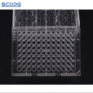 Laboratorium steril plastik habis pakai 96 Well Cell budaya piring tisu untuk mikroskop terbalik - Product Image 5