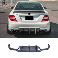 Pièces automobiles Lèvre de pare-chocs arrière en fibre de carbone pour Mercedes Benz Classe C W204 C63 2012-2014 Mise à niveau C63 Diffuseur arrière