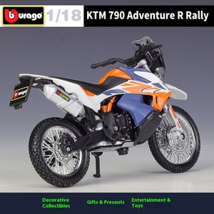 Bburago 1:18 KTM 790 avventura R Rally simulazione in lega fuoristrada moto pressofusa modello giocattolo - Product Image 4