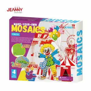 3D Cartoon Puzzel Stem Educatief Levert Kinderen Circus Speelgoed Mozaïek Art Sticker Voor Kids