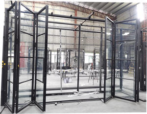 Portes françaises <span class=keywords><strong>en</strong></span> fer personnalisées, porte pliante moderne, porte <span class=keywords><strong>accordéon</strong></span> <span class=keywords><strong>en</strong></span> acier - Product Image 2