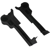 Boîte de rangement intérieure pour voiture Land Cruiser 16-19, en velours écologique, pour console centrale, porte-gobelet, organisateur de vide-espaces de siège