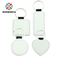 Nouveaux porte-clés vierges en cuir pour sublimation 2020 – Personnalisation durable du logo et de la forme, en alliage de zinc, multicolores, vente en gros