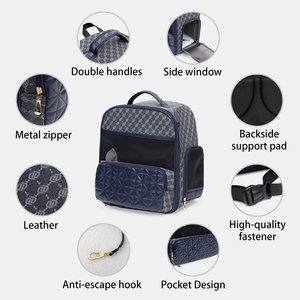 <span class=keywords><strong>Sac</strong></span> à <span class=keywords><strong>dos</strong></span> de <span class=keywords><strong>transport</strong></span> pour animaux de compagnie, design luxueux, respirant, confortable pour les voyages, pour chats, chiens, chiots, <span class=keywords><strong>randonnée</strong></span> en plein air - Product Image 4