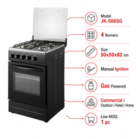 Penjualan Panas Kompor Gas Stainless Steel Multi-fungsi dengan Penutup Kaca Tempered Mesin All-in-one 4 Tungku Pembersihan Otomatis untuk Luar Ruangan.