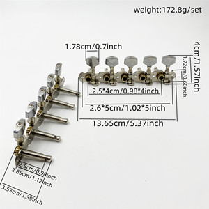 Clavijas de afinación de guitarra de cola larga 5R5L al por mayor de fábrica original para <span class=keywords><strong>banjo</strong></span> de 10 cuerdas, accesorios para guitarra clásica y folk - Product Image 2