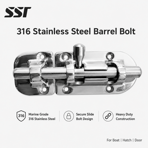 316 Stainless Steel Marine Barrel Bolt Slide Latch Heavy Duty <b>Lock</b> for Boat Door Hatch <b>Window</b> - Product Image 1