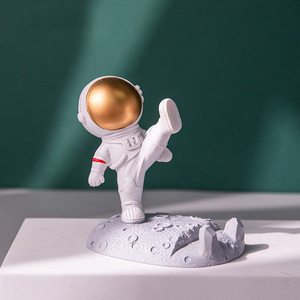 Support <span class=keywords><strong>de</strong></span> téléphone portable personnalisé créatif en résine pour astronaute, <span class=keywords><strong>figurine</strong></span> d'animal d'astronaute, ours mignon, support <span class=keywords><strong>de</strong></span> téléphone portable décoratif - Product Image 4