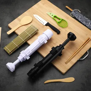 Materiale di bambù fatto a mano Rolling Sushi Mat vendita calda 12 pezzi fai da te alghe riso rotolo strumento Kit di Sushi di alta qualità