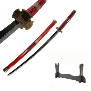 Couteau en acier non affûté Shusui <span class=keywords><strong>Sandai</strong></span> <span class=keywords><strong>Kitetsu</strong></span>, accessoire de cosplay <span class=keywords><strong>Zoro</strong></span> aux trois lames, sûr et inoffensif - Product Image 3