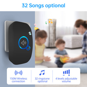 Livraison rapide Sonnette sans fil <span class=keywords><strong>M557</strong></span> Étanche 32 sonneries Installation facile Sonnette intelligente longue portée - Product Image 3