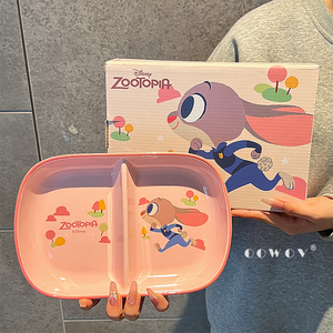Assiette compartimentée en céramique de dessin animé Disney pour un usage domestique, des fêtes et des cadeaux de Noël à l'école - Product Image 3