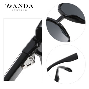 Danda Women's Polarized Sunglasses TR7553 Black <b>Large</b> <b>Frame</b> 100% UV Protection Sun Protection Driving Style - Product Image 3