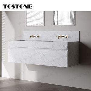 Tostone Natural Carrara tocador de mármol blanco para Gusto <span class=keywords><strong>Unico</strong></span> estilo apartamento Villas Hotel baño decoración Interior - Product Image 3