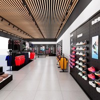 Présentoir multi-niveaux pour vêtements de sport – Support de présentation pour hauts à manches courtes et articles de sport pour magasins