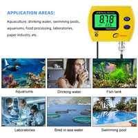 PH-991 Acidimètre numérique portable de haute qualité 0,01 Durable avec rétroéclairage PH TDS pour aquarium et piscine