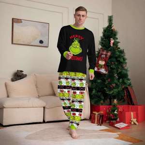 Conjunto de Pijamas de Natal 2025 para Família, Manga Longa, Casual, ODM, com Cintura Elástica e Estampa, para Pais e Filhos, Roupa de Inverno - Product Image 2