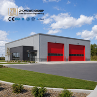 Fábrica ZW, Taller de Reparación de Automóviles con Estructura de Acero Moderna, Edificio Prefabricado para Garaje, Almacén, Centro de Servicio de Mantenimiento de Vehículos