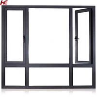 Ventanas Abatibles de Doble Vidrio Templado Insonorizadas HC Facades, Ventana de Aluminio de Alta Eficiencia Energética y Resistente a Impactos