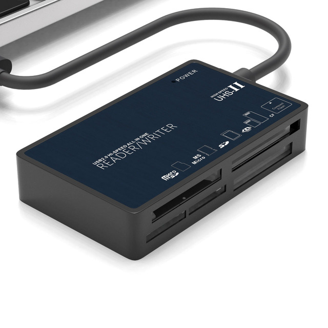 Compatible All-in-one XD Card Reader for Phone/notebook/Computer/Laptop External USB 2.0 Supporting SD/CF/TF/MS Micro(M2) Cards