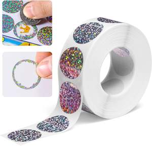 Pegatina de holograma adhesiva para rascar impresa personalizada para <span class=keywords><strong>Cupones</strong></span> de lotería y tarjetas de juego para bodas, regalos nupciales - Product Image 1