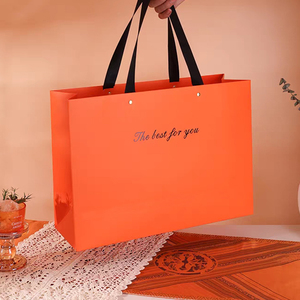 Bán buôn tùy chỉnh in thương hiệu sang trọng thiết kế logo bán lẻ Quà Tặng mua sắm gói túi giấy với xử lý cho quần áo giày - Product Image 6