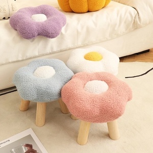 Tabouret <span class=keywords><strong>en</strong></span> <span class=keywords><strong>bois</strong></span> floral tendance pour la maison, <span class=keywords><strong>petit</strong></span> <span class=keywords><strong>banc</strong></span> mignon pour enfants, table basse de salon, <span class=keywords><strong>banc</strong></span> à chaussures amovible - Product Image 2