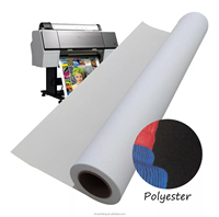 Rollo de Lienzo de Poliéster Imprimible a Base de Agua de 240 g/m², Mate, Impermeable, para Tinta de Pigmento, Rollo de Lienzo para Plotter de Inyección de Tinta, para Pintura