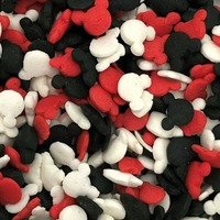 Confettis pour gâteaux, thème de fête, forme classique de souris, confettis comestibles pour la décoration de gâteaux, sucre pour la décoration de glaces