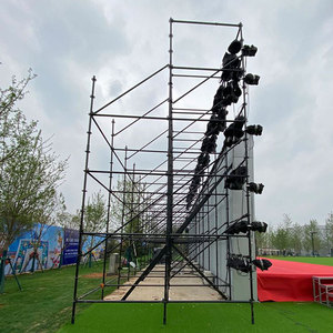 Portatile per il palco Truss Display in acciaio metallo sfondo dello schermo a LED per la luce nuziale ferro appendiabiti per TUV <span class=keywords><strong>Line</strong></span> <span class=keywords><strong>Array</strong></span> - Product Image 1