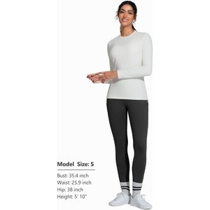 Camiseta térmica de manga larga con cuello redondo para mujer, ropa interior ajustada, ropa interior cálida para invierno - Product Image 6