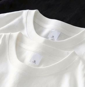 High Quality 100% Cotton 180gsm Fabric Luxury Blank Heavyweight Unisex Solid Eco-Friendly Custom Print Men's T-<b>Shirt</b> - Product Image 5