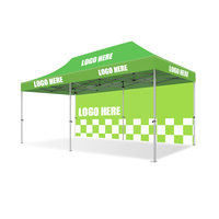 Outdoor 600D Beschichtetes Polyester Benutzerdefinierter Logodruck Überdachung Outdoor Kommerzielles Robustes Pop-up Messezelt für Veranstaltungen und Geschäfte