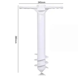 Guarda-chuva, base de âncora para praia, guarda-chuva ao ar livre, tamanho universal e único, adequado para todos os guarda-chuvas, suporte de plástico