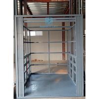 Plateforme élévatrice hydraulique à chaîne pour usage agricole et entrepôt, monte-charge vertical à rail de guidage, élévateur mural motorisé