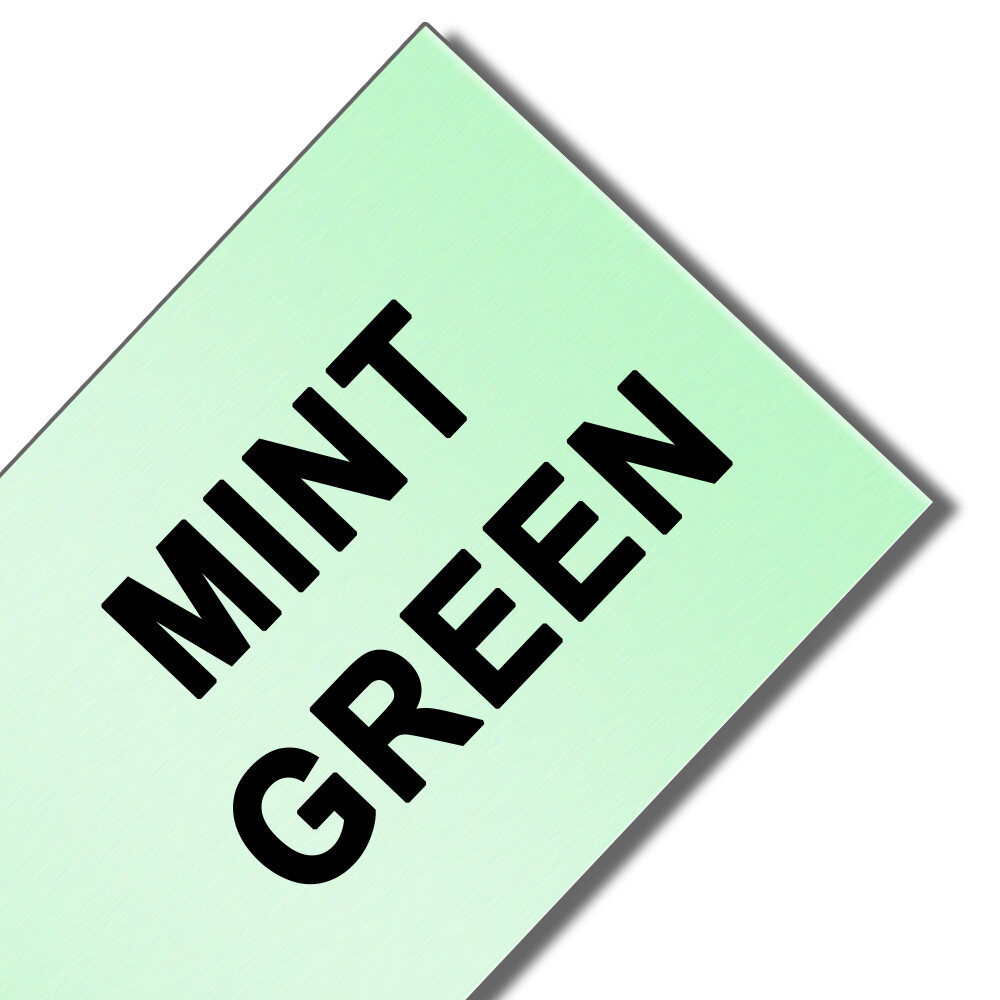 Fondo verde menta con letras negras - 12mm 5,5m