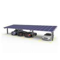 Cochera Solar para Estacionamiento en Campo Abierto con Soporte de Acero Galvanizado en Caliente, Garantía de 25 Años y Resistencia al Viento de 56M/S