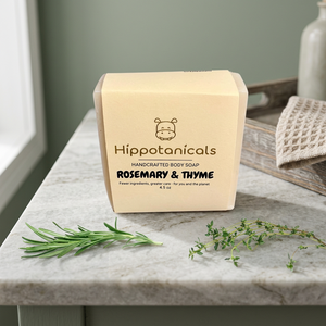 Jabón Corporal Vegano Ecológico de Romero y Tomillo Hippotanicals, Hecho a Mano en Frío, Sin Aceite de Palma Natural, 4.5 oz, Para Todo Tipo de Piel - Product Image 3