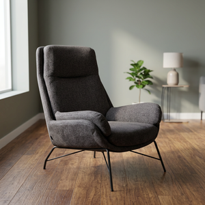 Fauteuil contemporain personnalisable pour salon, taille Queen, avec pieds en tissu en mousse PU, pour usage hôtelier - Product Image 5