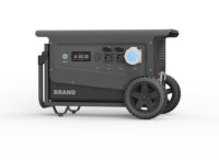 Station d'alimentation portable 3000W-5000W avec batterie LiFePO4, charge solaire, générateur solaire pour le camping, la maison, la sauvegarde et les situations d'urgence