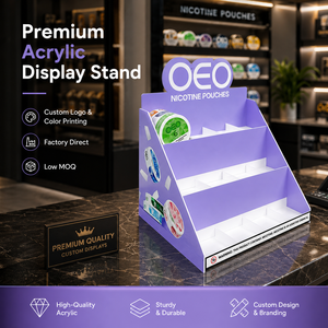 Exhibidor de Acrílico Personalizado para Latas de Snus Zyn OEO, Soporte para Exhibición de Tabaco Snus, Exhibidor para Tiendas Minoristas - Product Image 3
