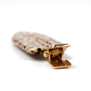 YIYI unico Vintage 6 cm leggero acetato senza traccia fermaglio per capelli stampa leopardata Fashion Spot all'ingrosso da donna - Product Image 5